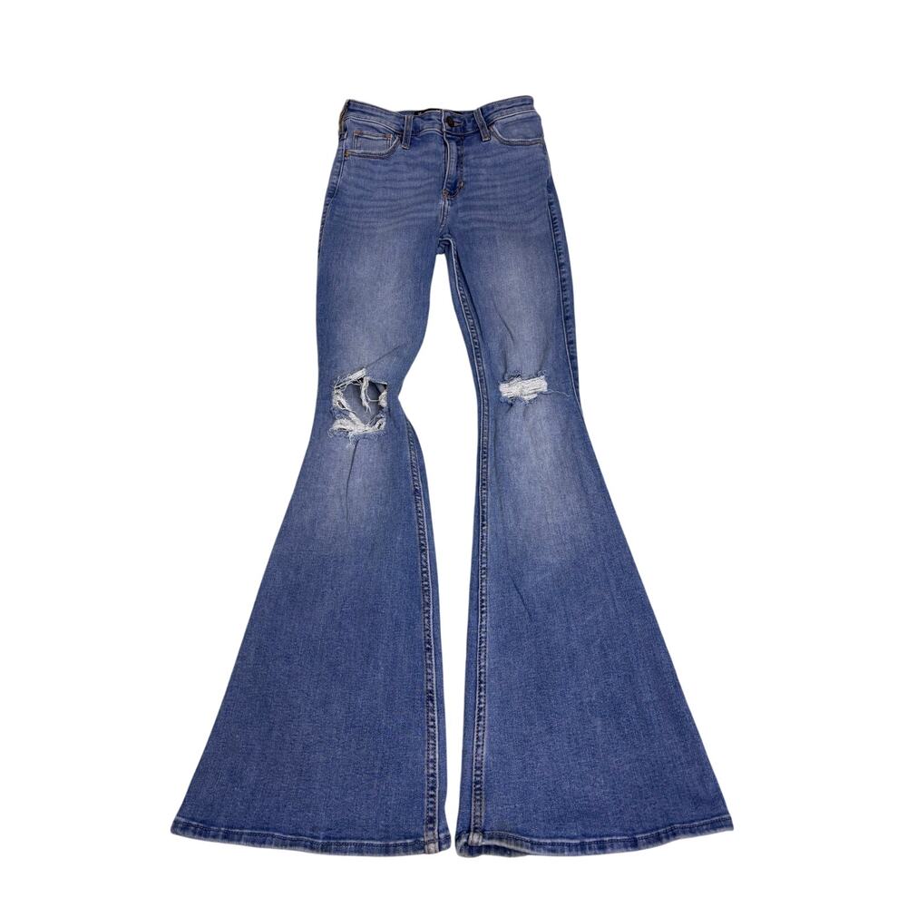 Hollister High Rise Vintage Flare Distressed Jeans — 26 / 3R